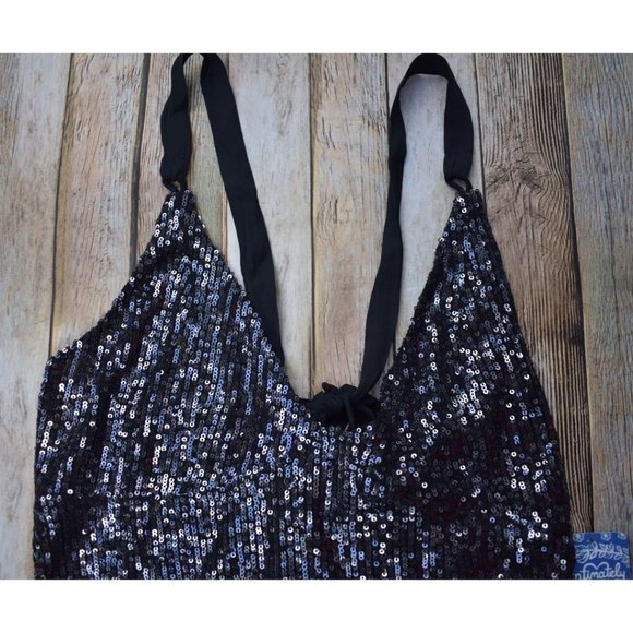 Sale! FP Gold Rush Sequin Mini Dress Black - Picture 11 of 16